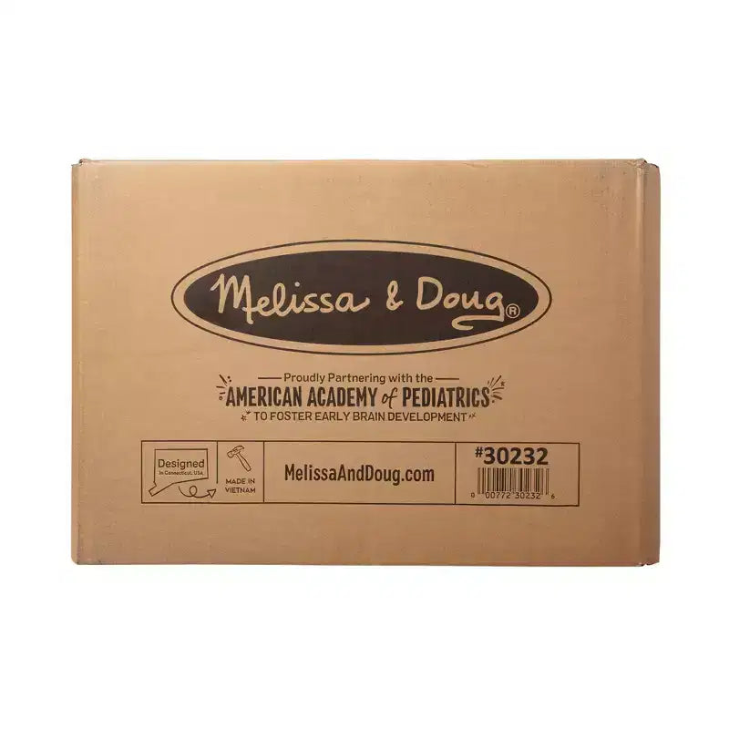 Melissa & Doug – Bureau et chaise pour enfant avec plateau relevable en bois – Expresso : Ensembles de mobilier de bureau, cadre en bois, rangement fermé