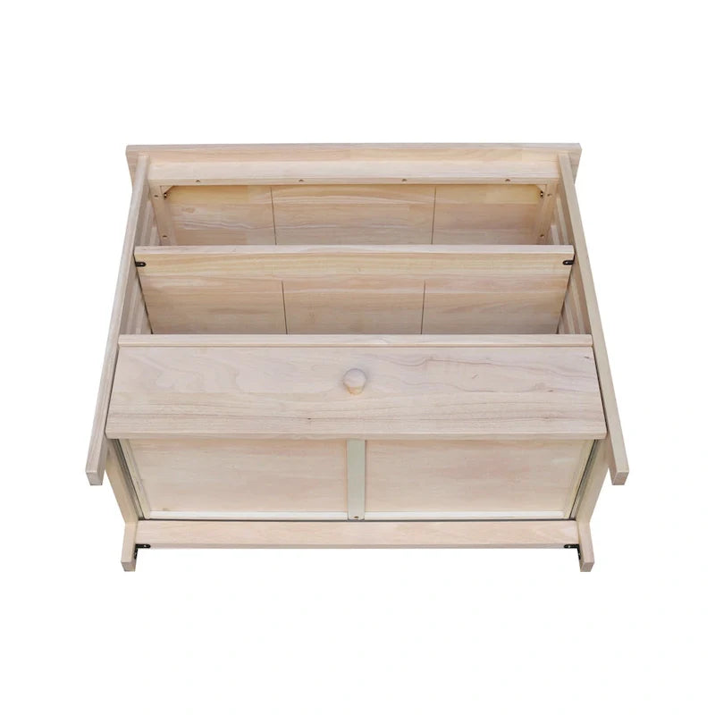 Solid Hardwood Mission Corner TV Stand