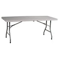 6" Collapsible Banquet Table - OSP Home Furnishings: Portable, Resin Top, Metal Frame, No Assembly Required