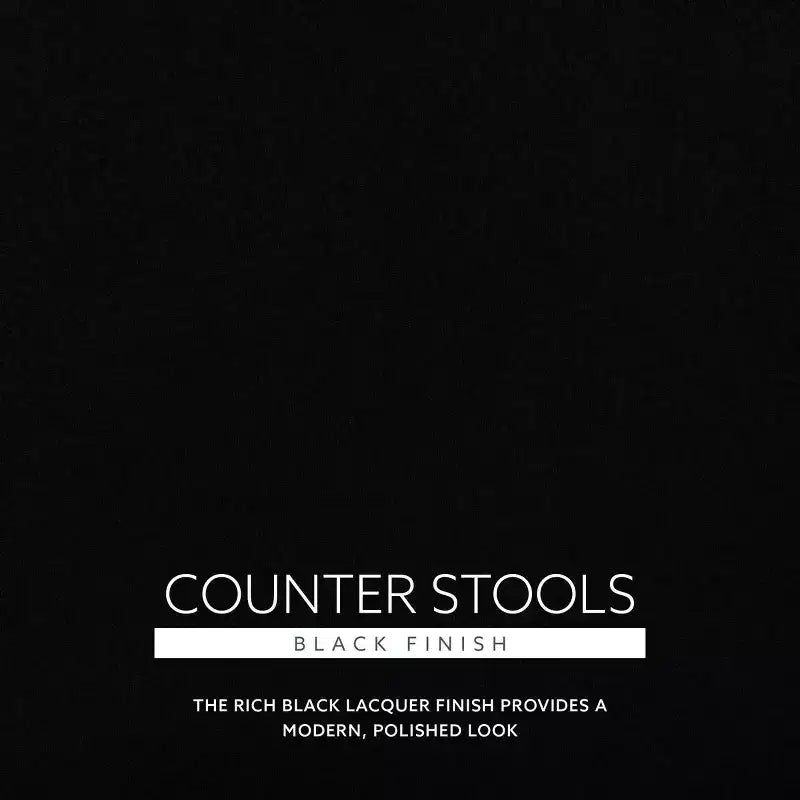 Powell Set of 2 Bessie Cane Counter Height Barstools Black