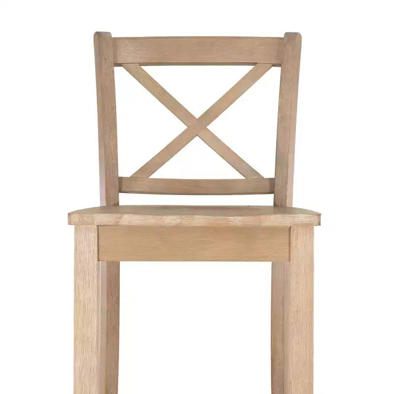 Linon Torino Wash X Back Counter Height Barstool Gray