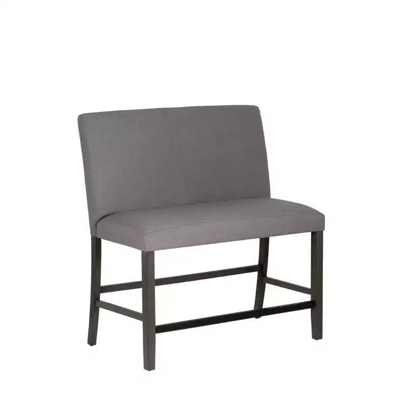 Powell Set of 2 Barnes Upholstered Counter Bench Black/Gray