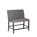 Powell Set of 2 Barnes Upholstered Counter Bench Black/Gray