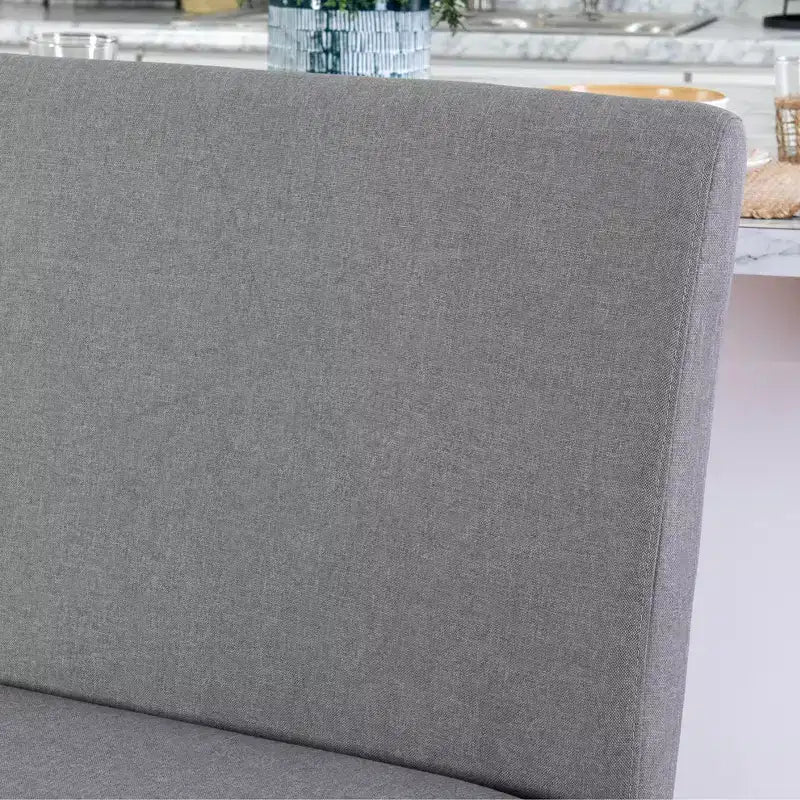Powell Set of 2 Barnes Upholstered Counter Bench Black/Gray