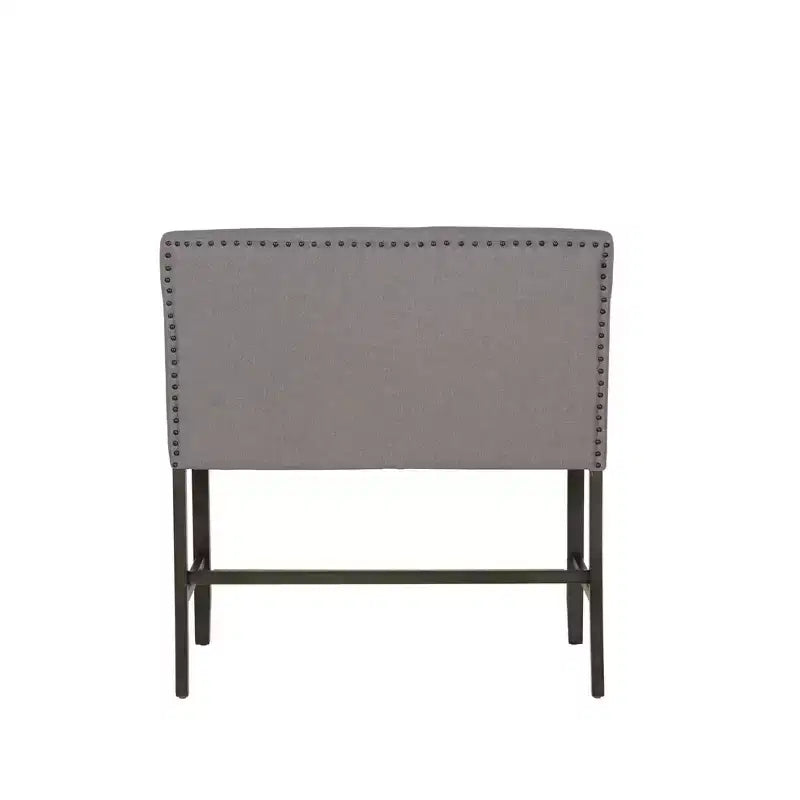 Powell Set of 2 Barnes Upholstered Counter Bench Black/Gray