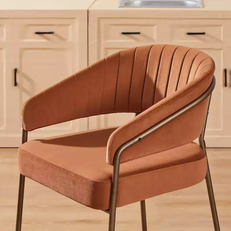 Linon Set of 2 Pernell Counter Height Barstools Caramel