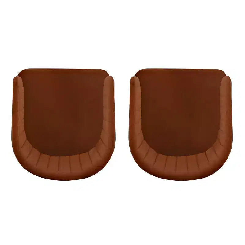 Linon Set of 2 Pernell Counter Height Barstools Caramel