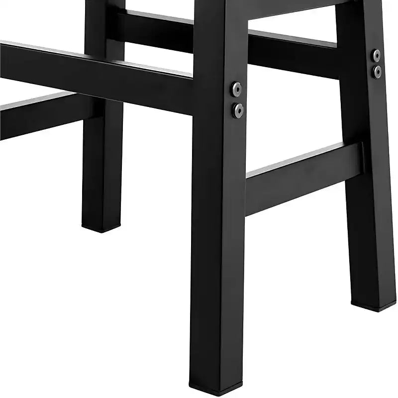 26" Pomona Counter Height Barstool with Metal Legs Brown - Alaterre Furniture