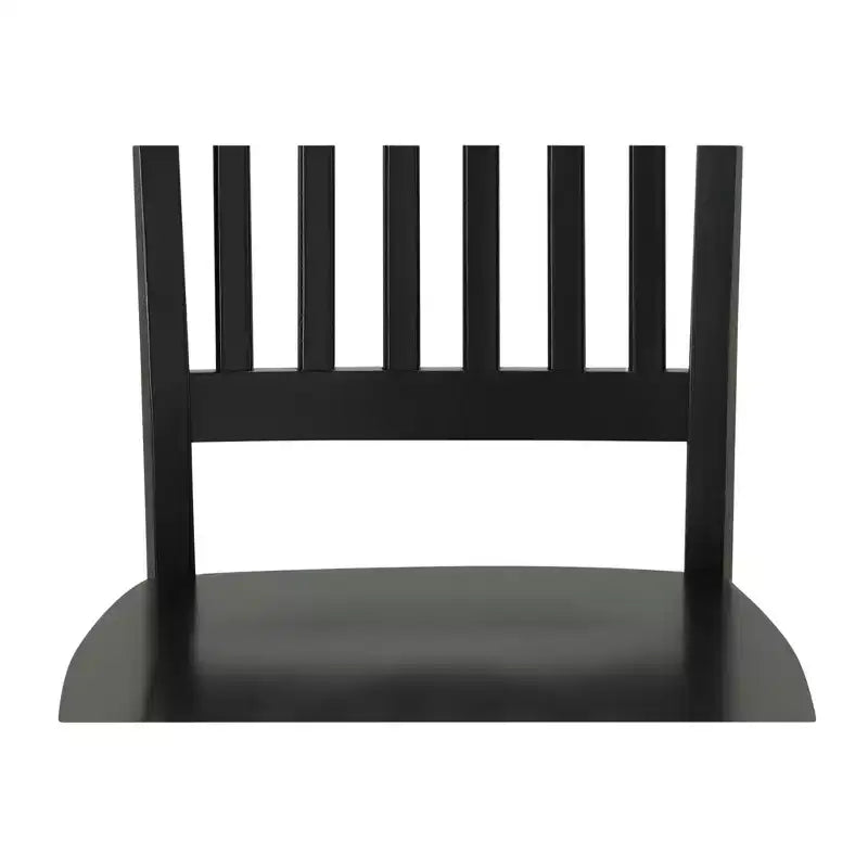 Carolina Living Chaise de salle à manger Delano Noir antique : Style Mission, Cadre en bois robuste, Capacité de 127 kg