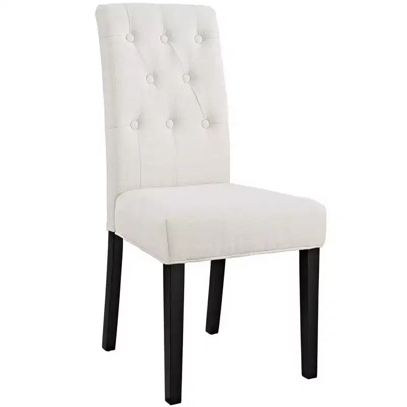 Modway Confer Dining Fabric Side Chair Beige: Upholstered Polyester, Wood Frame, 287lb Capacity