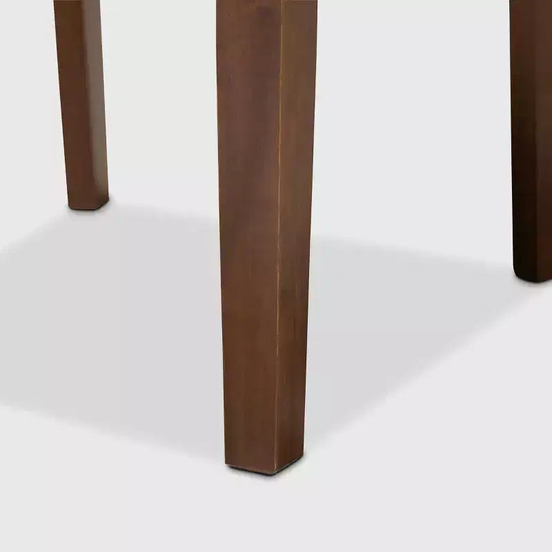 Set of 4 Caron Wood Dining Chairs with Foam Padding & Cut-Out Back - Baxton Studio