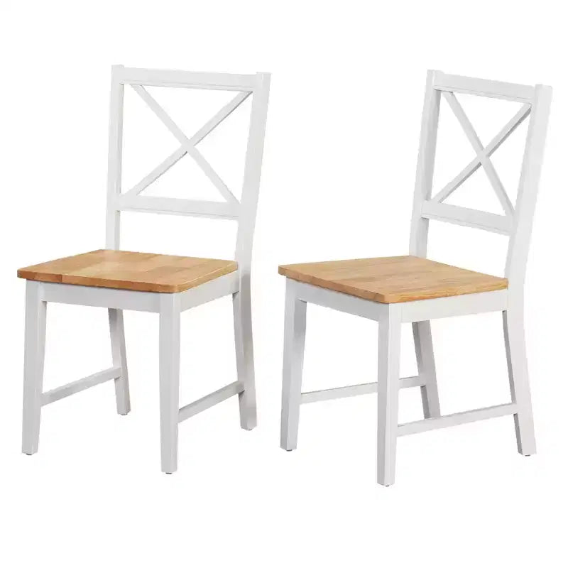 Buylateral 5pc Virginia Farmhouse Round Drop Leaf Dining Set