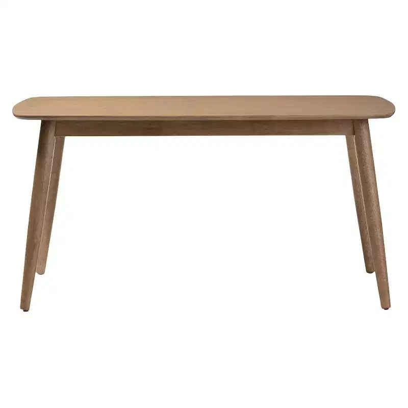 Edna Mid-Century Modern French Oak Light Brown Finishing Wood Dining Table - Baxton Studio