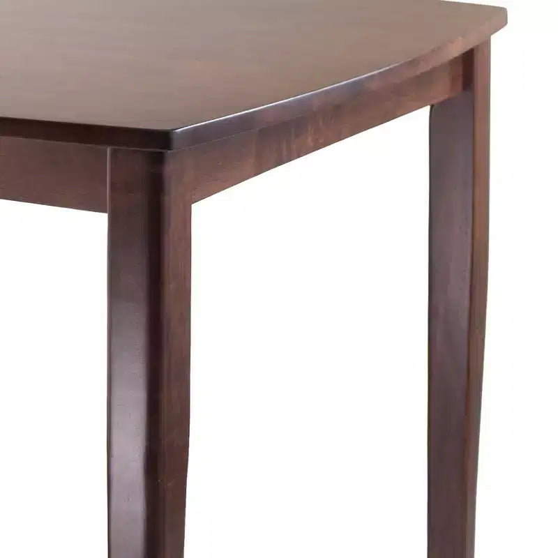 Inglewood High Table Curved Top Wood/Walnut - Winsome
