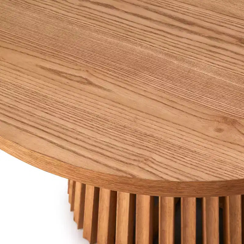 Buylateral Morena Modern 45" Round Dining Table Light Walnut
