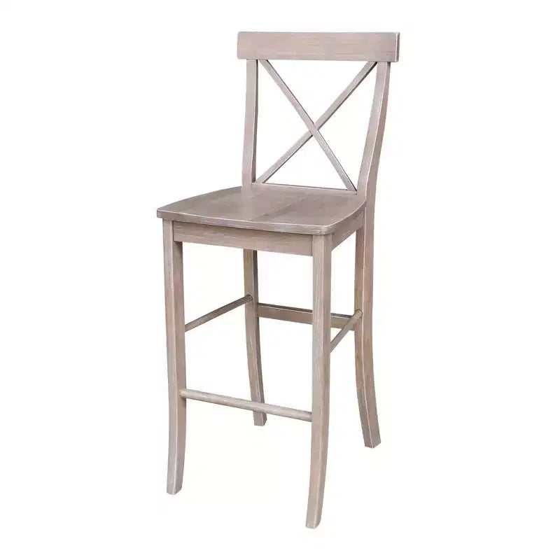 36" Alfred Round Pedestal Bar Height Table with 2 Stools Dining Sets Natural - International Concepts
