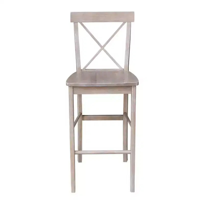 36" Alfred Round Pedestal Bar Height Table with 2 Stools Dining Sets Natural - International Concepts