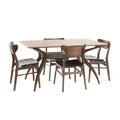 5pc Anise Dining Set Natural Walnut/Dark Brown - Christopher Knight Home