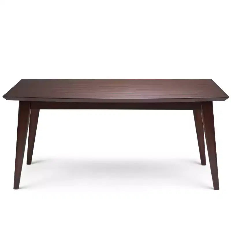 WyndenHall Tierney Mid Century Rectangle Dining Table Java Brown