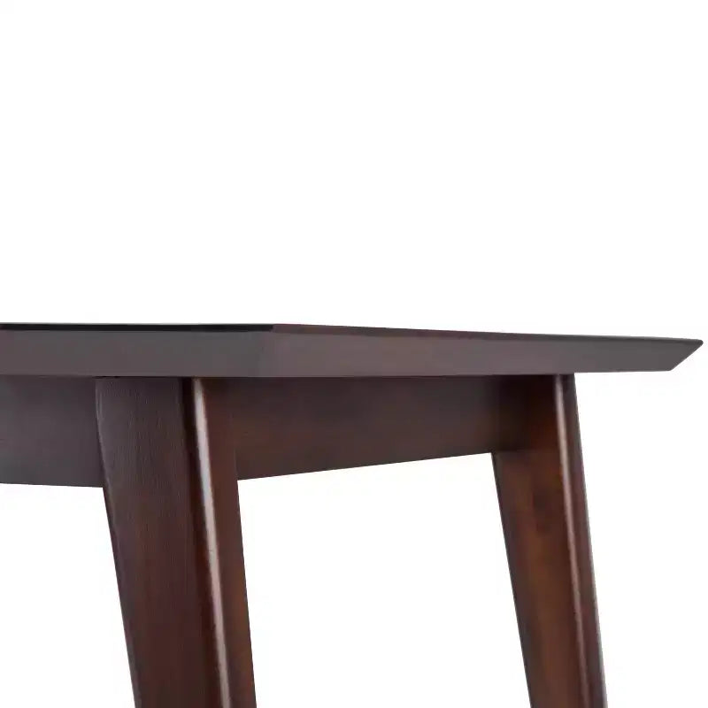 WyndenHall Tierney Mid Century Rectangle Dining Table Java Brown