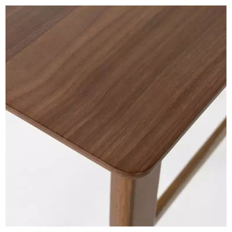 Christopher Knight Home 3pc Moria 42" Bar Height Dining Set Natural Walnut: Scandinavian Style, Faux Leather Stools