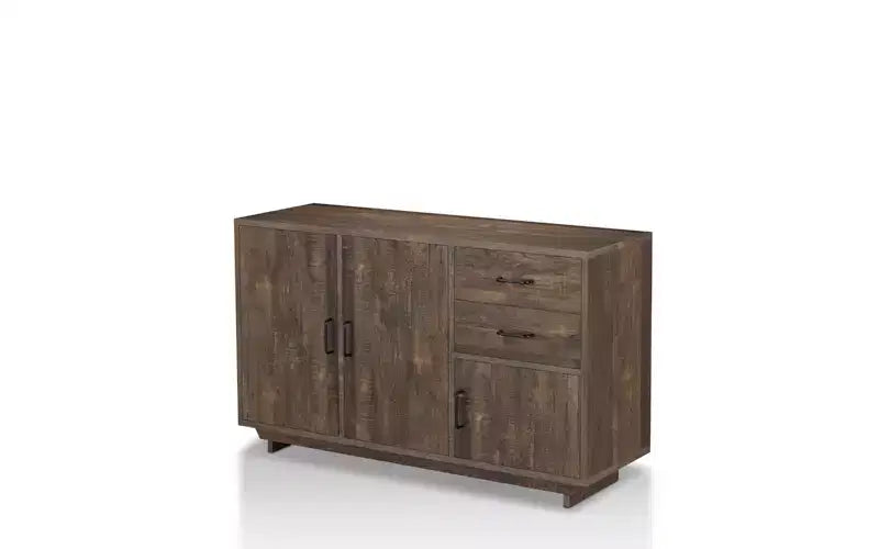 Iohomes Frakes Contemporary Buffet Table Natural Tone - HOMES: Inside + Out: Farmhouse Sideboard, Storage Console