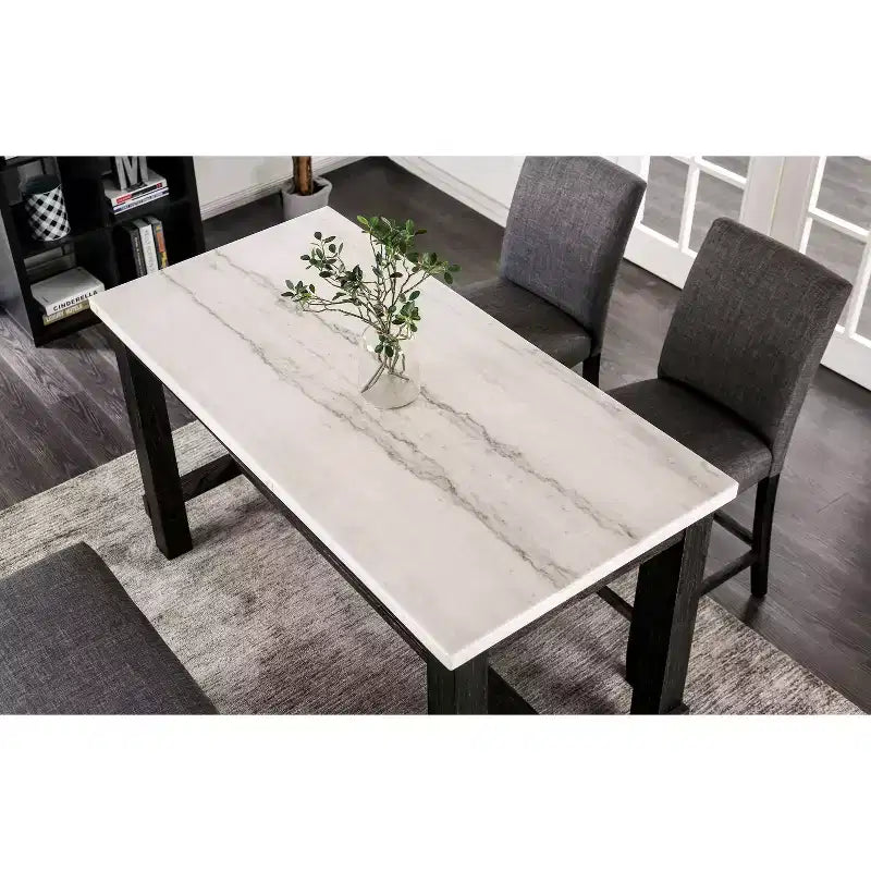 HOMES: Inside + Out Table haute rectangulaire Norelo Blanc