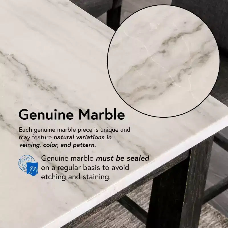HOMES: Inside + Out Table haute rectangulaire Norelo Blanc