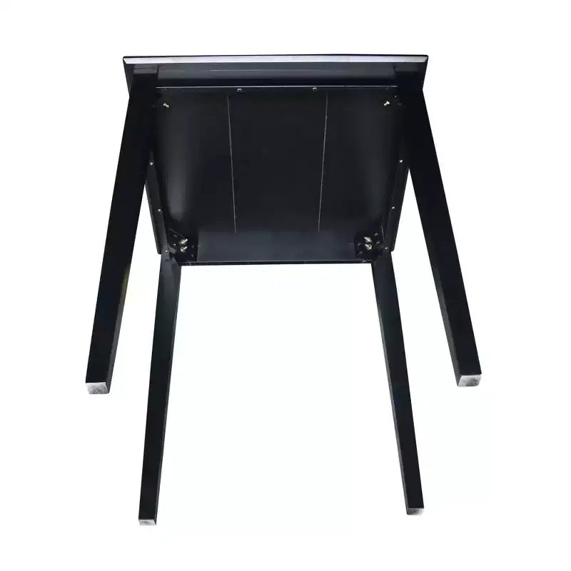 International Concepts Solid Wood Top Counter Height Table with Shaker Legs Black - International Concepts: Square, 36" High