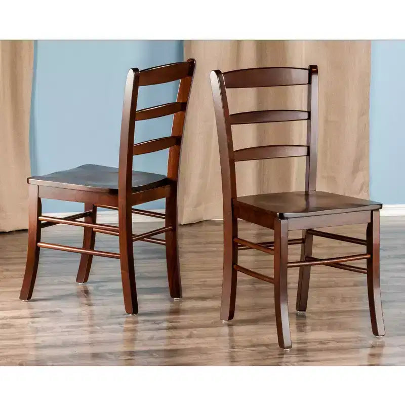 Winsome Table à manger carrée Groveland 3 pièces avec 2 chaises Noyer : Style shaker, Ensemble de cuisine