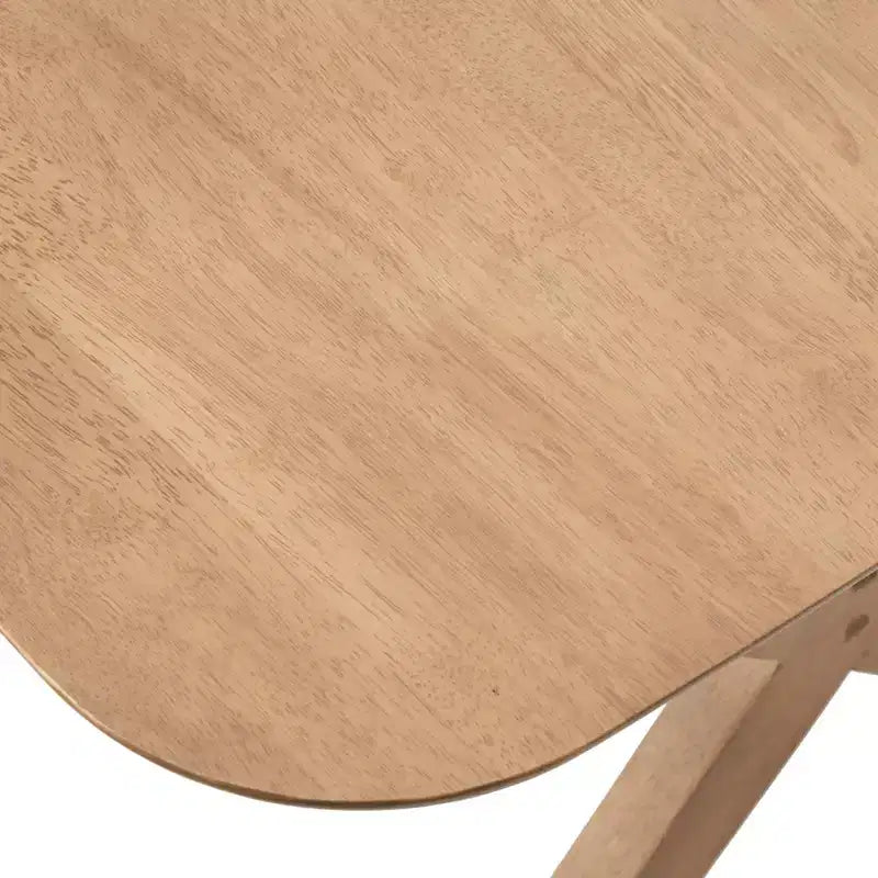 Table à manger rectangulaire en bois massif chêne clair Lifestorey Baywood, style milieu de siècle