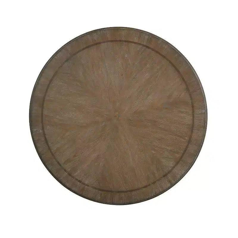Frainio Round Dining Table White - HOMES: Inside + Out: Cottage Chic, Seats 6, Pedestal Base