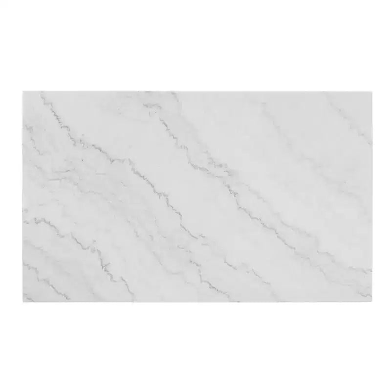 Landon Marble Dining Table White - Picket House Furnishings: Espresso Base, Transitional Style, Seats 4