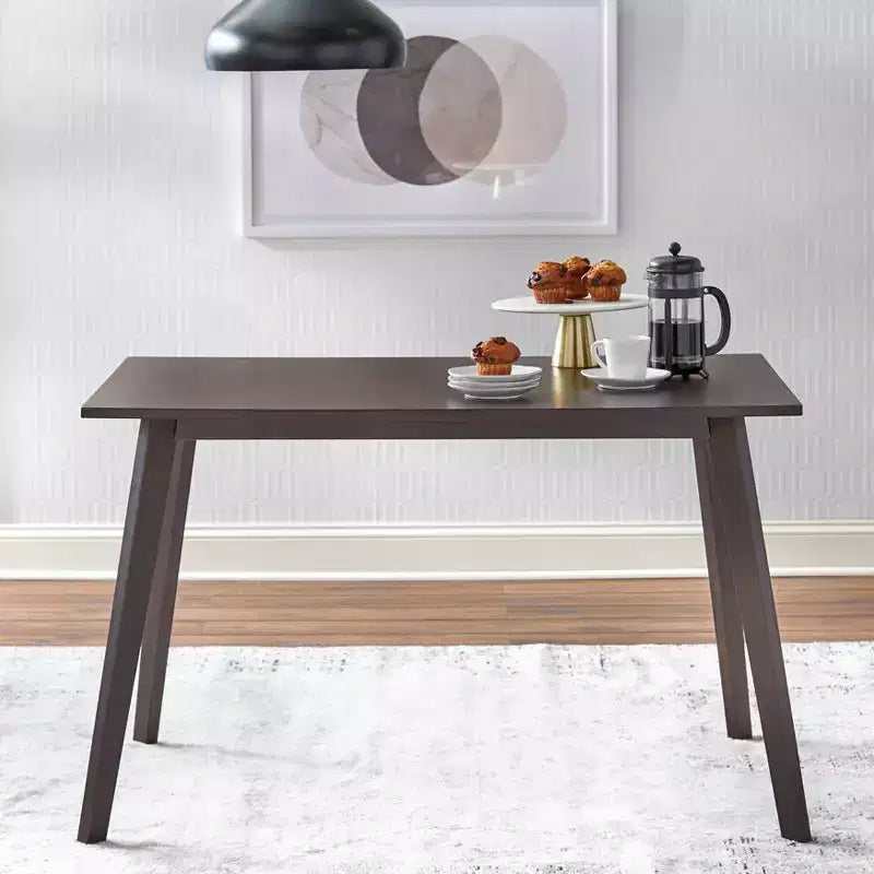 Buylateral Fiesta Modern Rectangular Dining Table Walnut