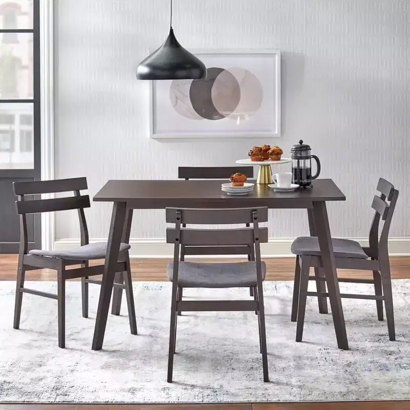 Buylateral Fiesta Modern Rectangular Dining Table Walnut