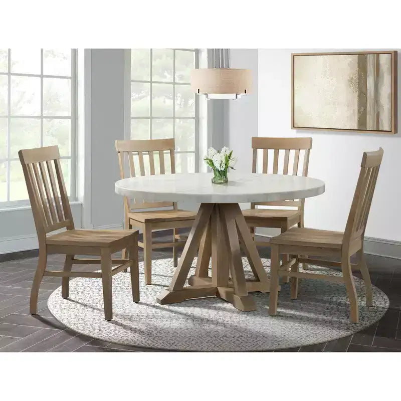Table à manger ronde Liam blanche – Picket House Furnishings