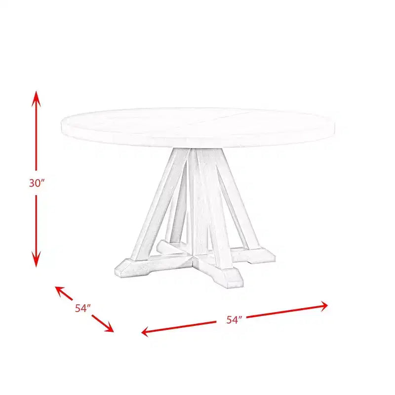 Table à manger ronde Liam blanche – Picket House Furnishings