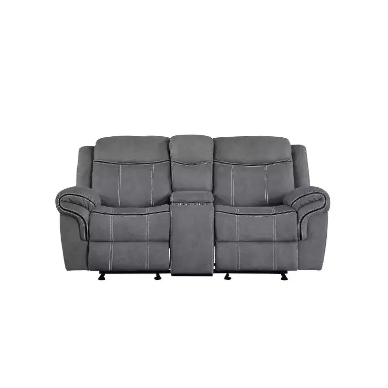 Acme Furniture 78" Zubaida Sofa Two Tone Gray Velvet