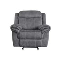 Acme Furniture 41" Zubaida Recliner Accent Chair Two Tone Gray Velvet