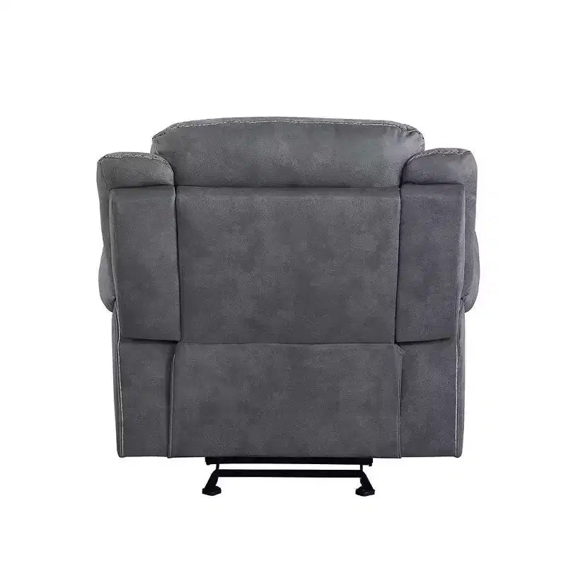 Acme Furniture 41" Zubaida Recliner Accent Chair Two Tone Gray Velvet