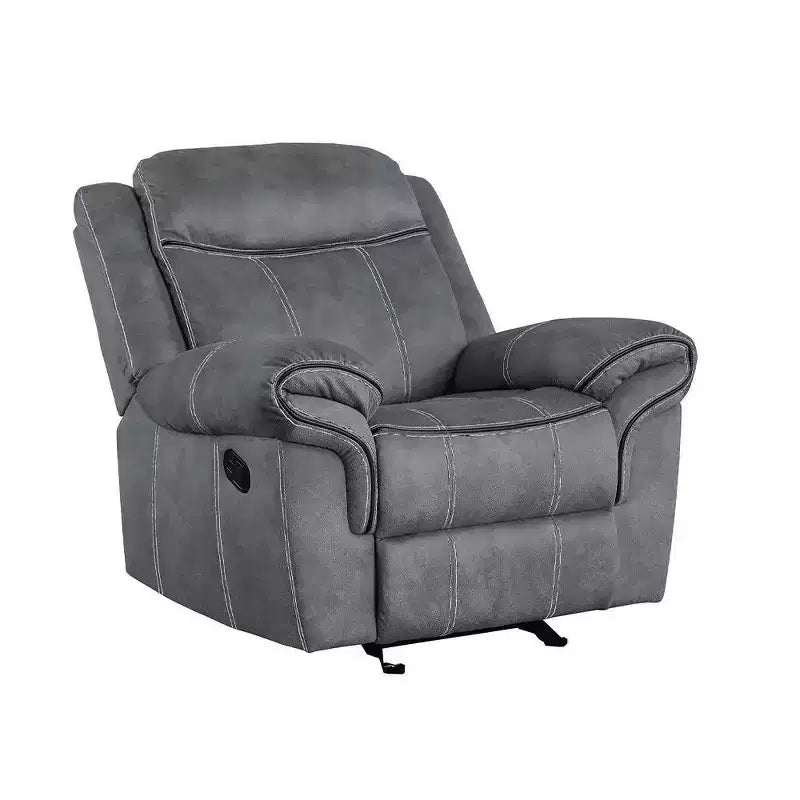 Acme Furniture 41" Zubaida Recliner Accent Chair Two Tone Gray Velvet