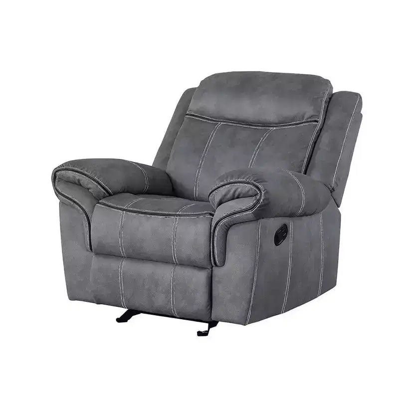 Acme Furniture 41" Zubaida Recliner Accent Chair Two Tone Gray Velvet