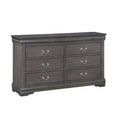 Acme Furniture 57" Louis Philippe Dresser Dark Gray Finish