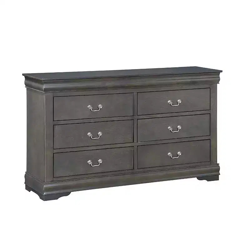Acme Furniture 57" Louis Philippe Dresser Dark Gray Finish