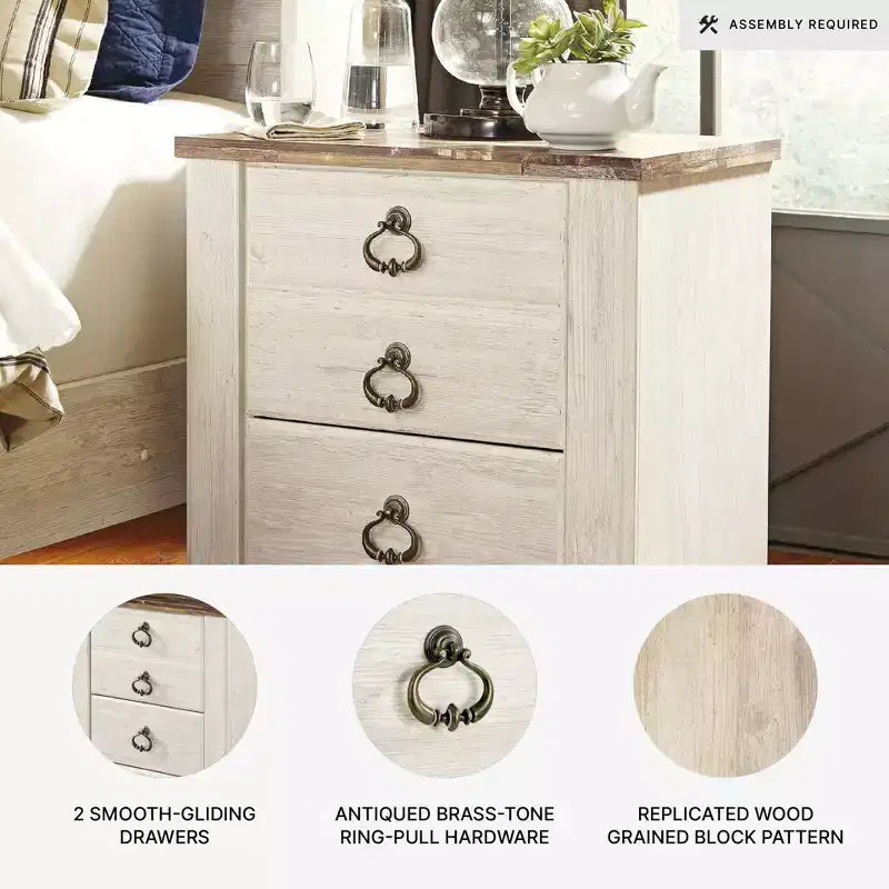 Willowton Nightstand Two-Tone - Signature Design by Ashley