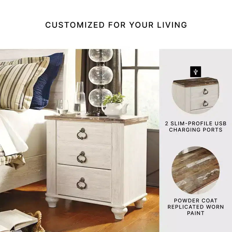 Willowton Nightstand Two-Tone - Signature Design by Ashley