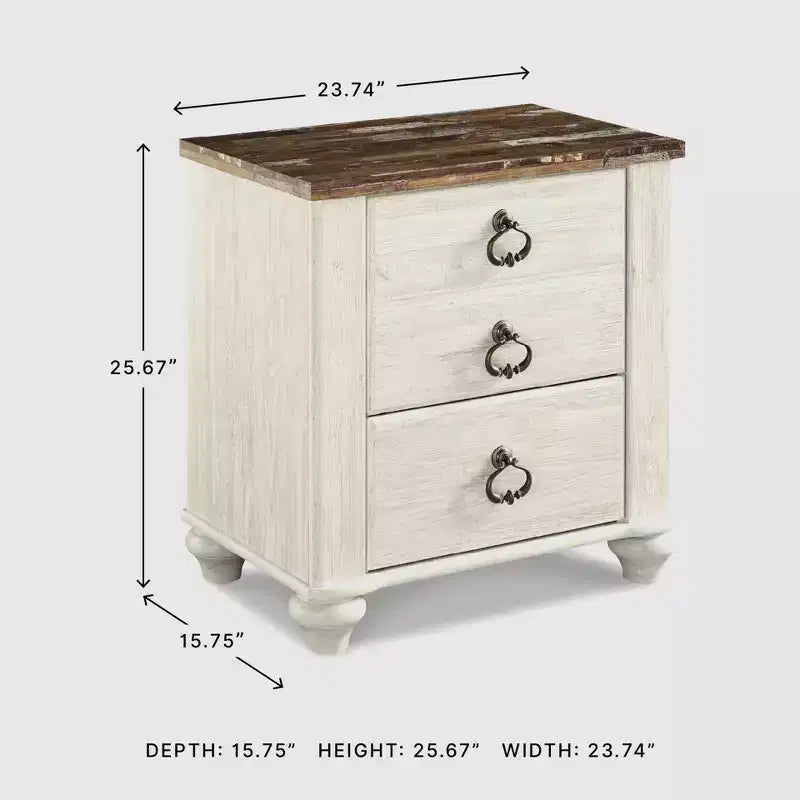 Willowton Nightstand Two-Tone - Signature Design by Ashley
