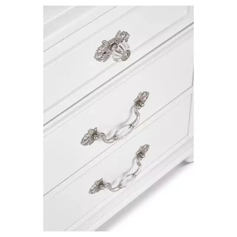 Annie Nightstand - White - Picket House Furnishings: Rubberwood Frame, 2 Drawers, Anti-Tip Hardware Included