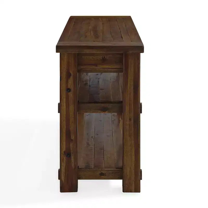 Durango Industrial Wood Console/Media Table: Sofa Table - Alaterre Furniture