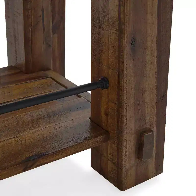 Durango Industrial Wood Console/Media Table: Sofa Table - Alaterre Furniture